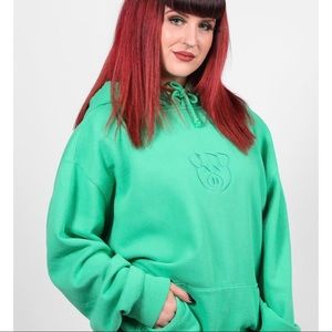 Shane Dawson green pig hoodie large